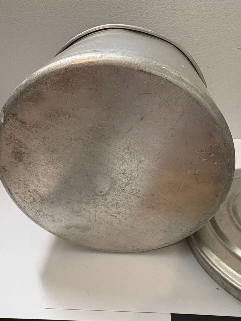 Vintage Camping Cookpot with Lid and Folding Handle